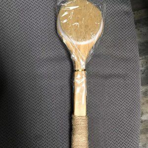 Bath Dry Body Brush -Natural Boar Bristles Shower Back Scrubber With Long Handle